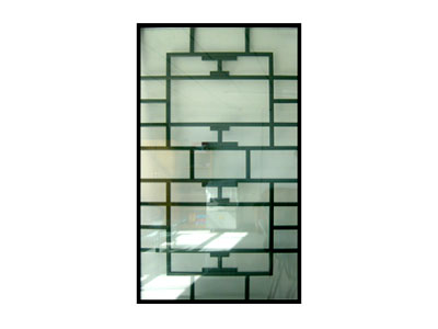 中古式格条装饰节能玻璃