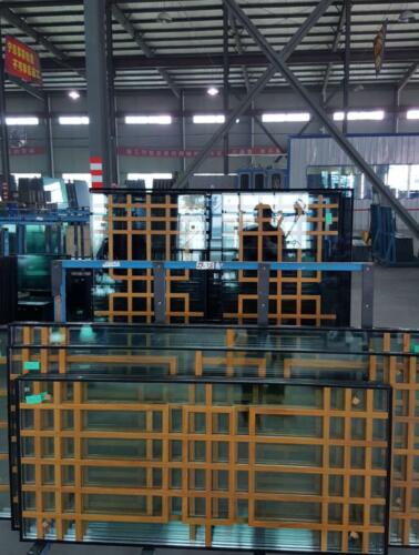 中古式格条装饰节能玻璃2