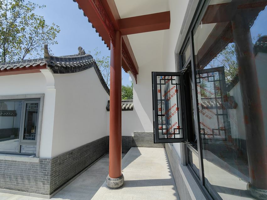 仿古中式格条中空玻璃